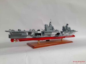 HMS Queen Elizabeth Aircraft Carrier Model 11 WOODEN MODEL BOAT HANDICRAFT