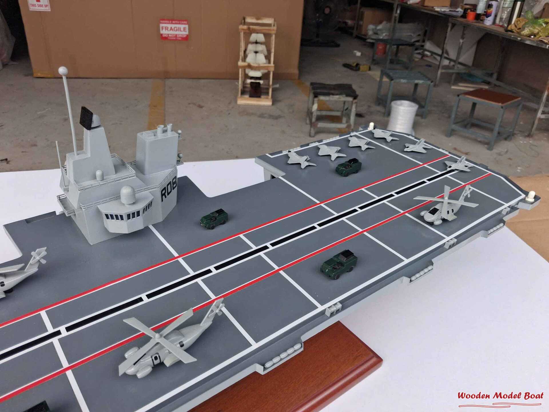 HMS Queen Elizabeth Aircraft Carrier Model Ship 39.3 (Option 2) (16) Wooden Model Boat Handicraft HMS Queen Elizabeth Aircraft Carrier Model Ship 39.3 Option 2 16 Wooden Model Boat Handicraft