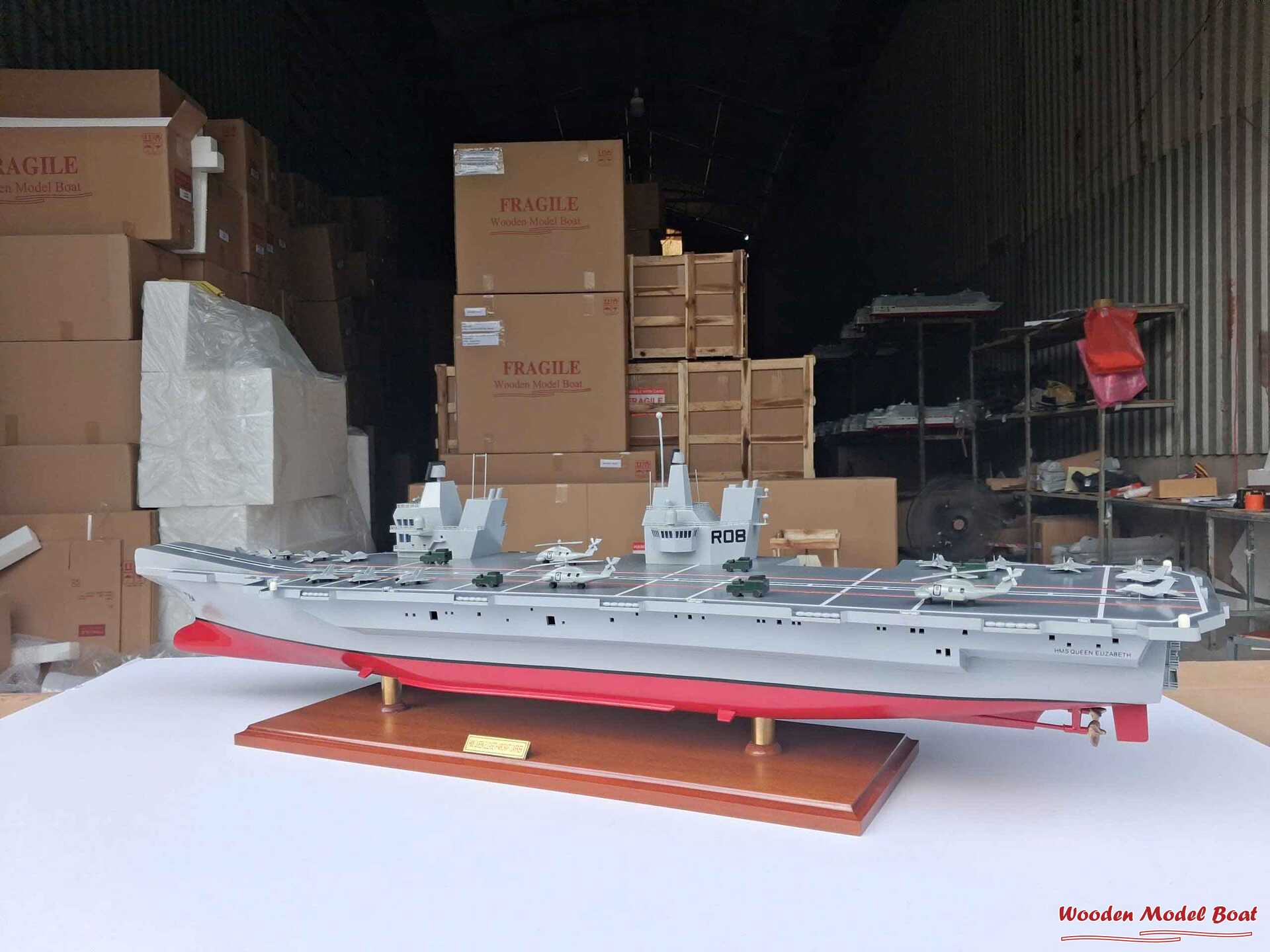 HMS Queen Elizabeth Aircraft Carrier Model Ship 39.3 (Option 2) (2) Wooden Model Boat Handicraft HMS Queen Elizabeth Aircraft Carrier Model Ship 39.3 Option 2 2 Wooden Model Boat Handicraft