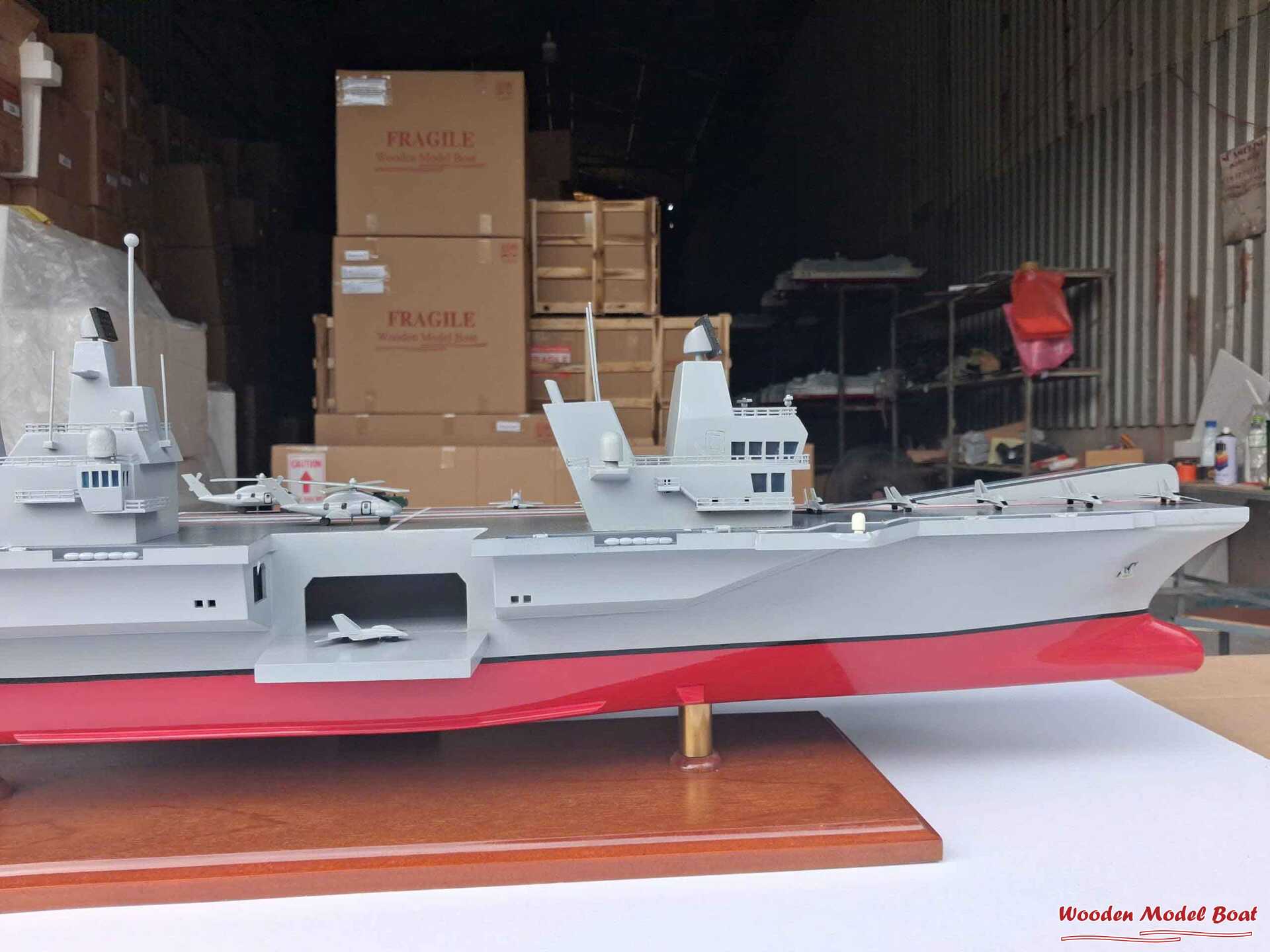 HMS Queen Elizabeth Aircraft Carrier Model Ship 39.3 (Option 2) (7) Wooden Model Boat Handicraft HMS Queen Elizabeth Aircraft Carrier Model Ship 39.3 Option 2 7 Wooden Model Boat Handicraft