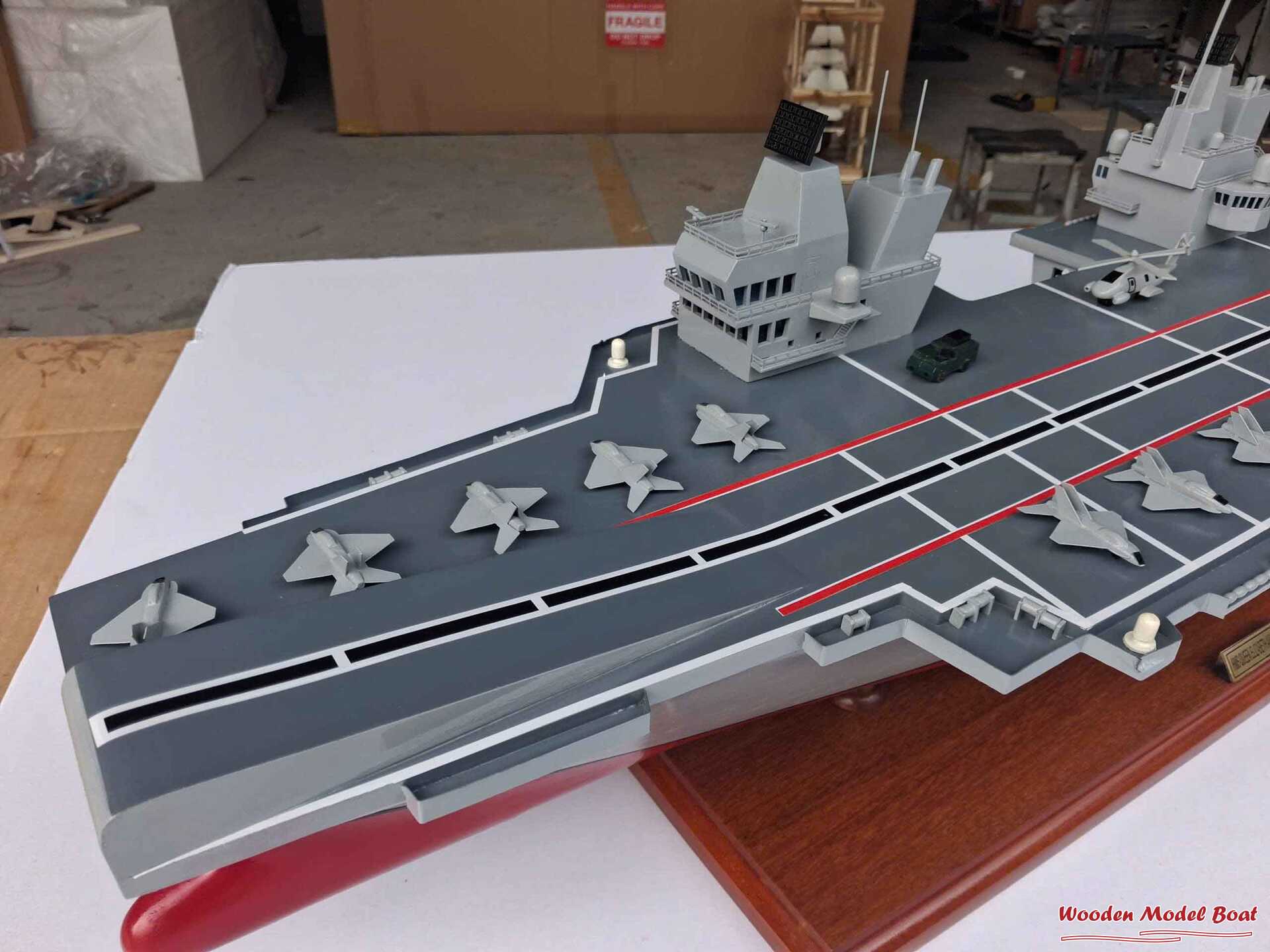HMS Queen Elizabeth Aircraft Carrier Model Ship 39.3 (Option 2) (8) Wooden Model Boat Handicraft HMS Queen Elizabeth Aircraft Carrier Model Ship 39.3 Option 2 8 Wooden Model Boat Handicraft