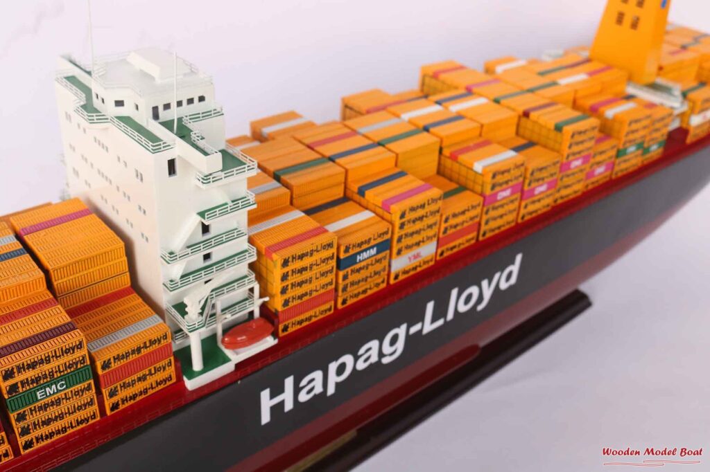 Hapag Lloyd Hamburg Express Ship Model 39 3 Wooden Boat hapag-lloyd-hamburg-express-ship-model-39-3-wooden-boat
