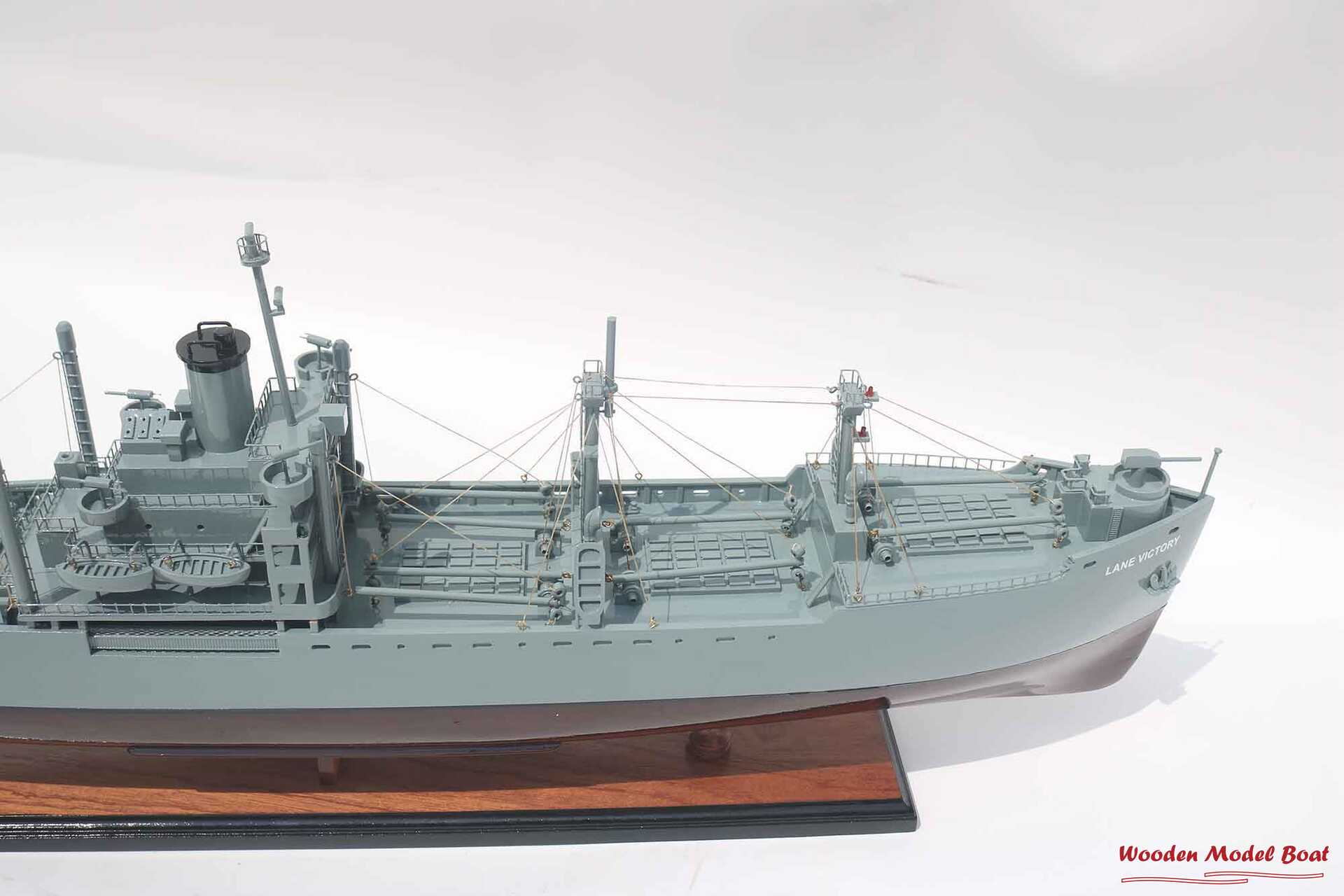 SS Lane Victory Warship Model (10) Wooden Model Boat Handicraft