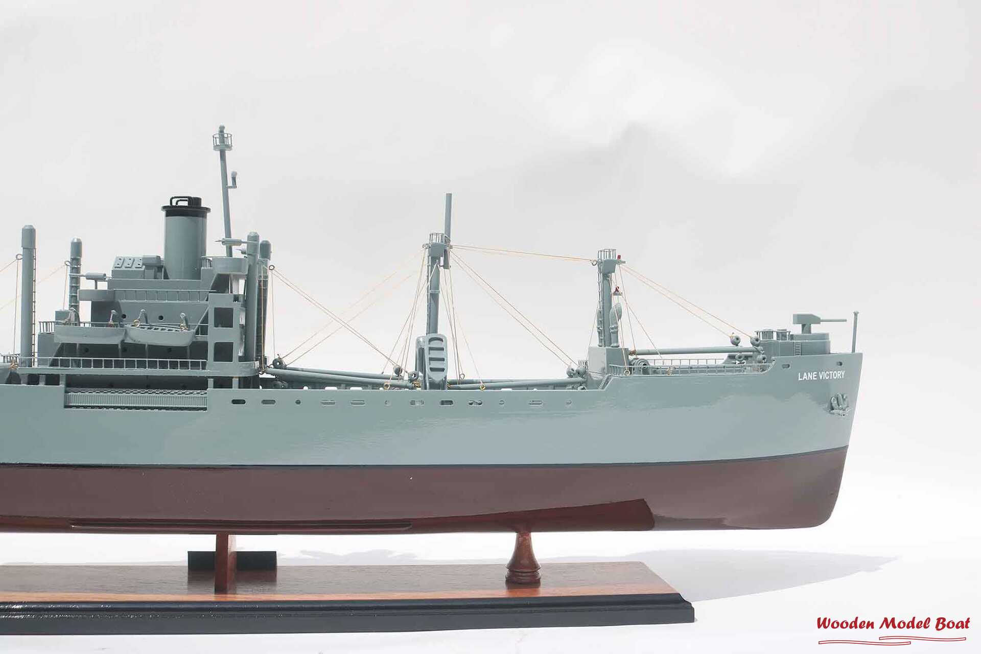 SS Lane Victory Warship Model (11) Wooden Model Boat Handicraft