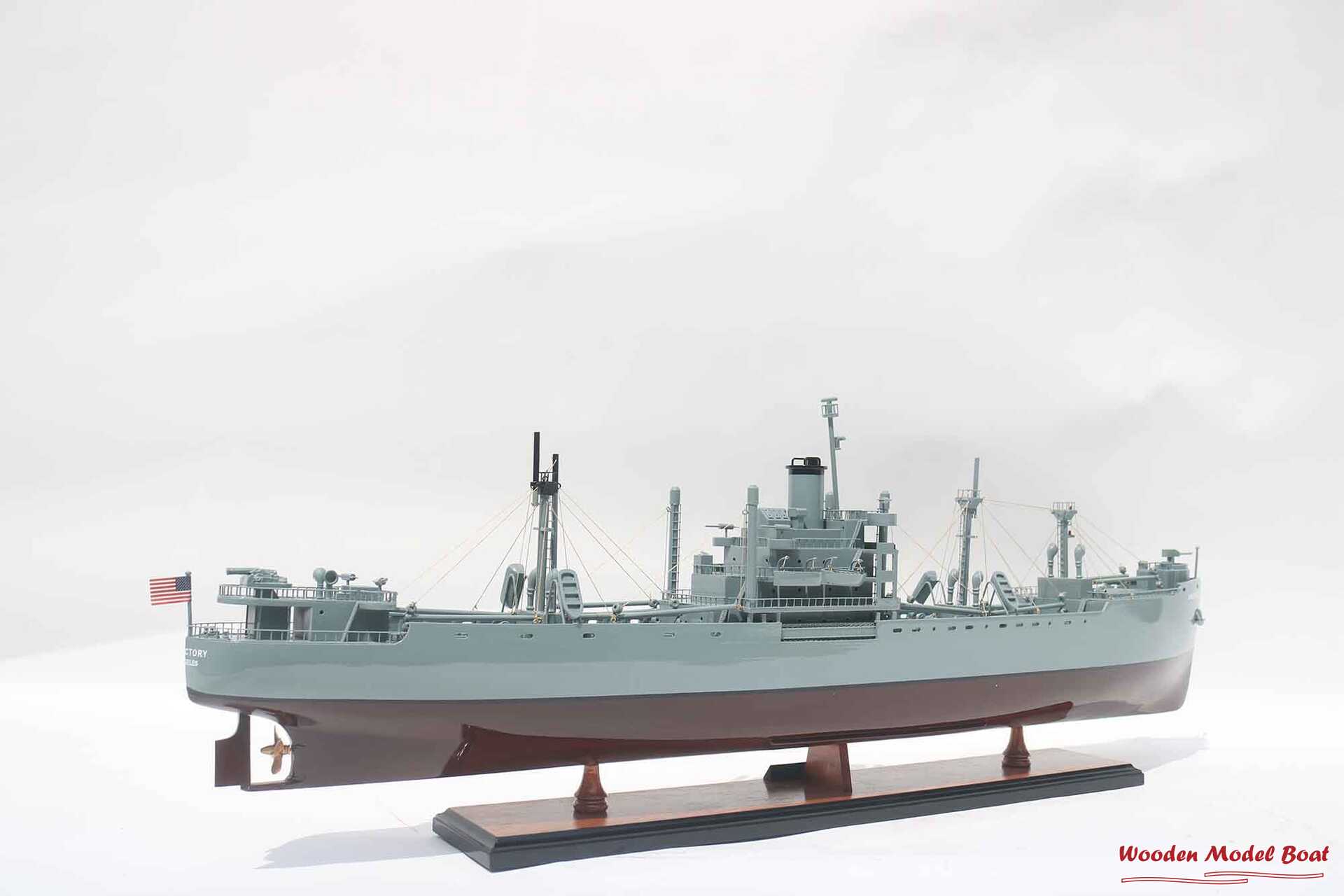 SS Lane Victory Warship Model (13) Wooden Model Boat Handicraft
