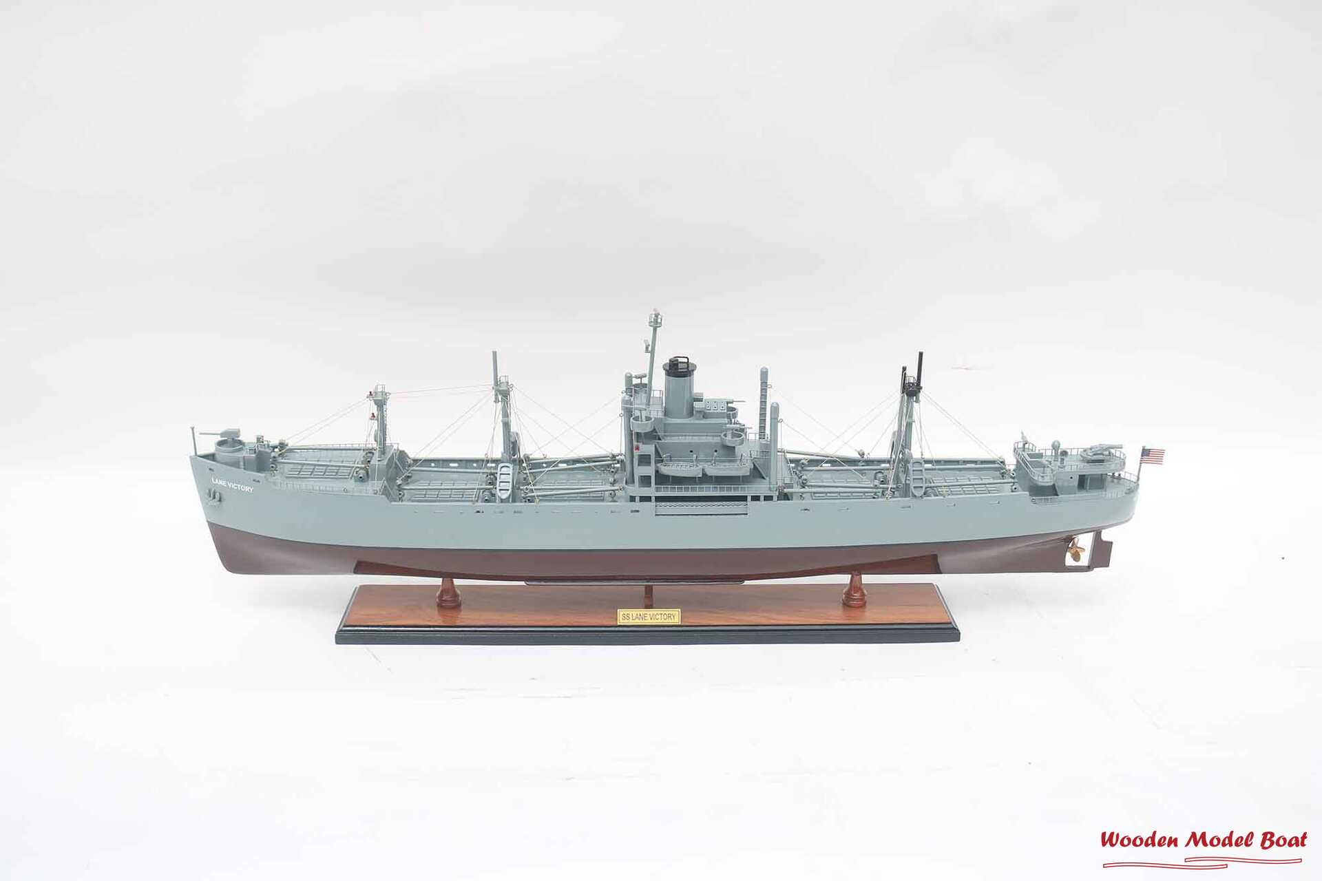 SS Lane Victory Warship Model (5) Wooden Model Boat Handicraft