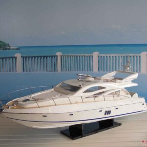 Sunseeker 60 Modern Yacht Model 8 Wooden Model Boat Handicraft