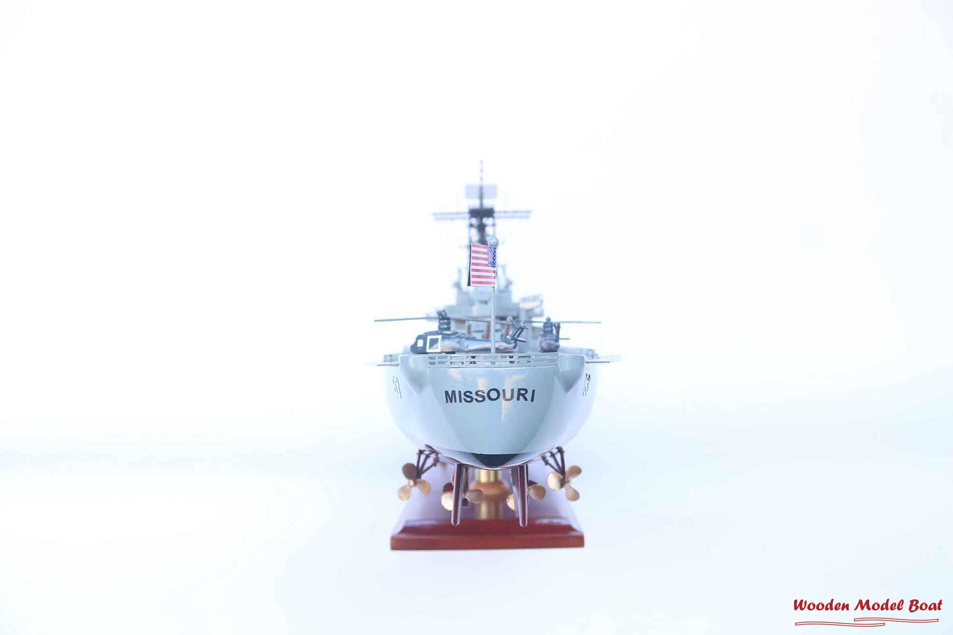 Uss Missouri Bb-63 Battleship Model (1) Wooden Model Boat Handicraft