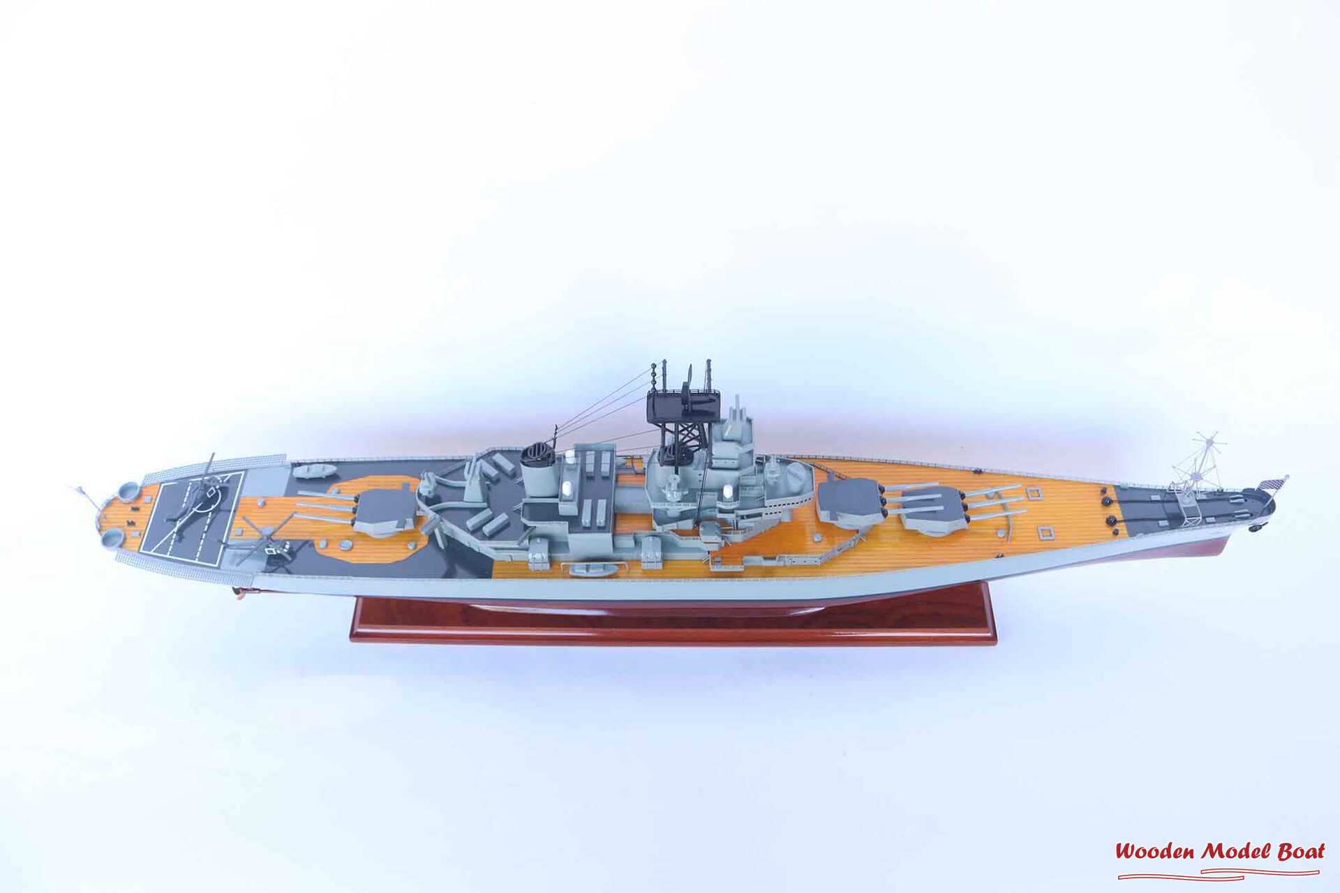 Uss Missouri Bb-63 Battleship Model (2) Wooden Model Boat Handicraft