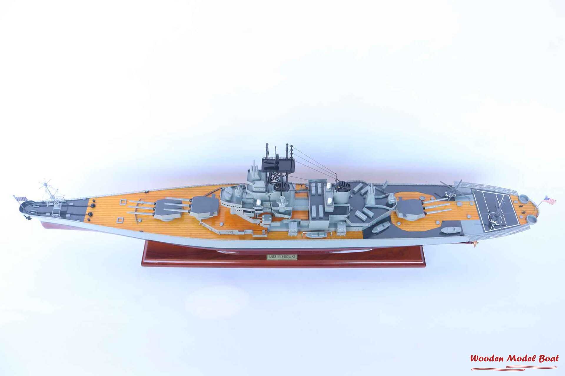 Uss Missouri Bb-63 Battleship Model (4) Wooden Model Boat Handicraft