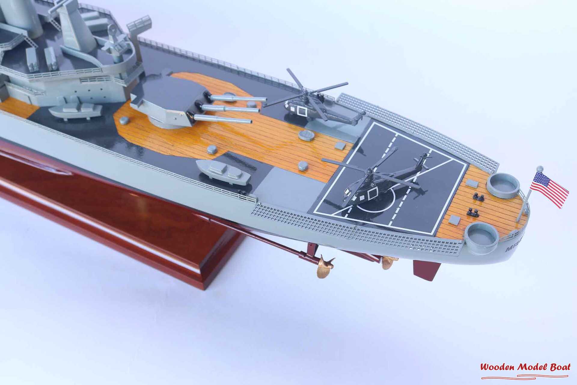 Uss Missouri Bb-63 Battleship Model (5) Wooden Model Boat Handicraft
