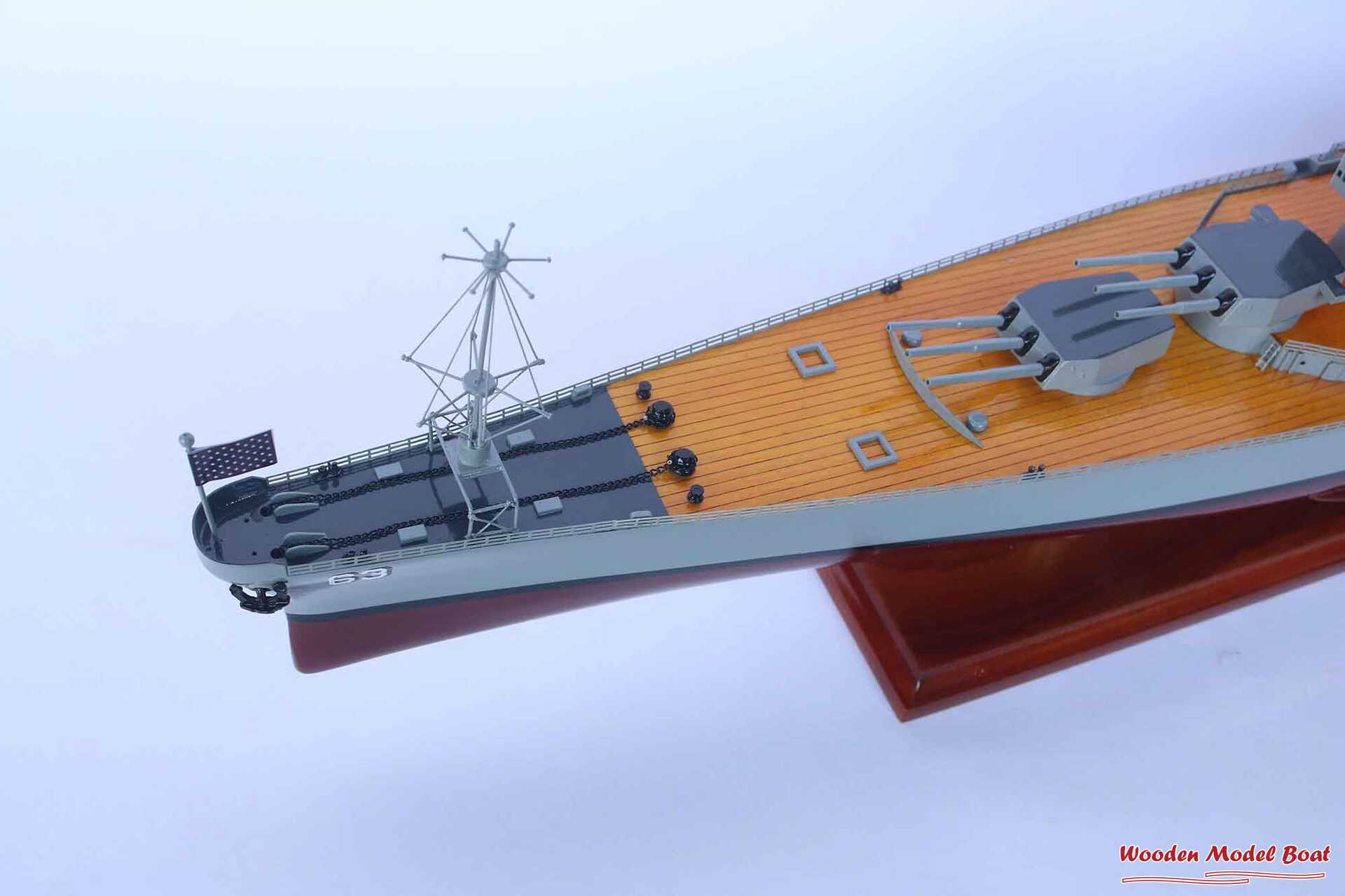 Uss Missouri Bb-63 Battleship Model (7) Wooden Model Boat Handicraft
