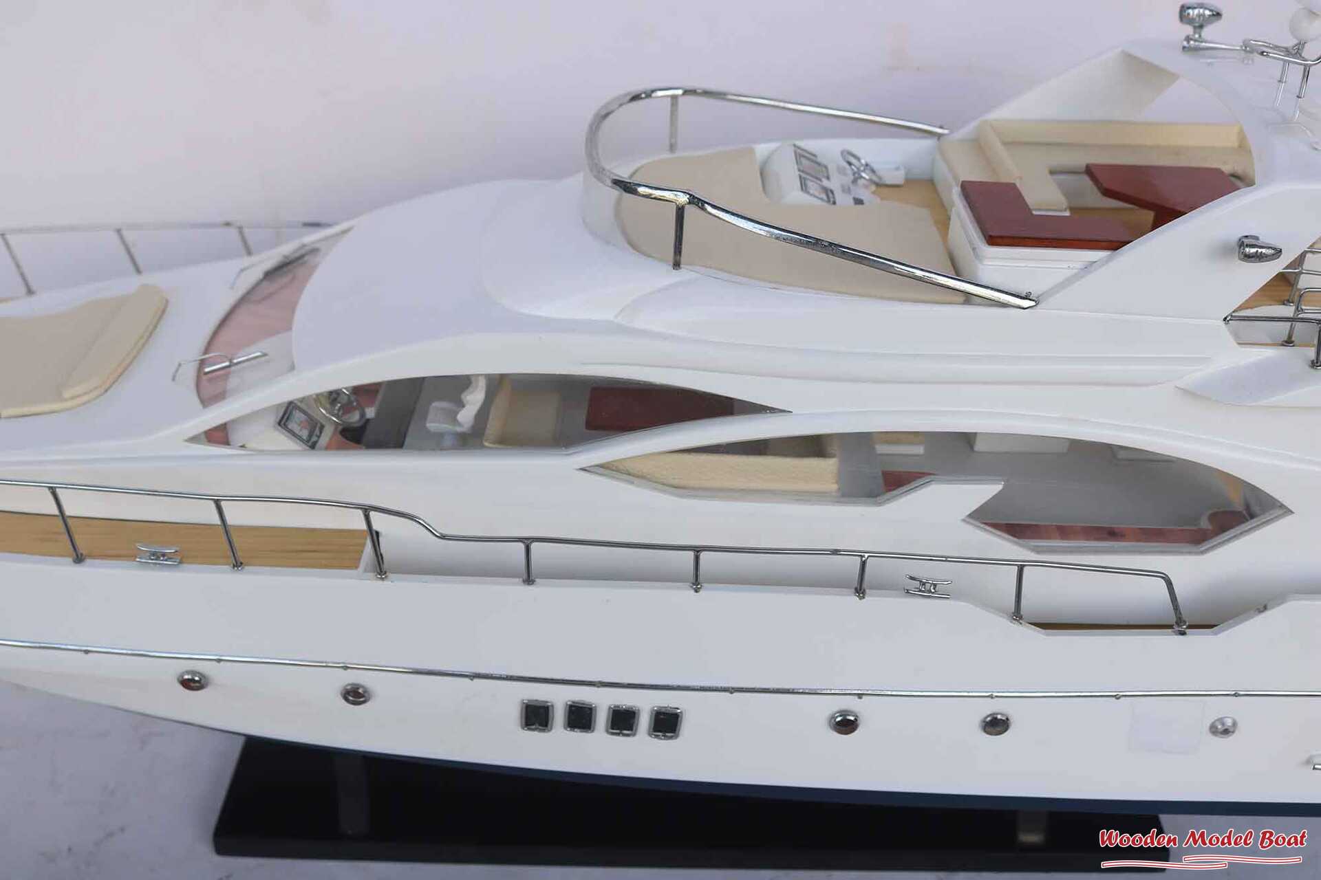 Azimut 70 RC Motor Yatch Model (10) Wooden Model Boat Handicraft