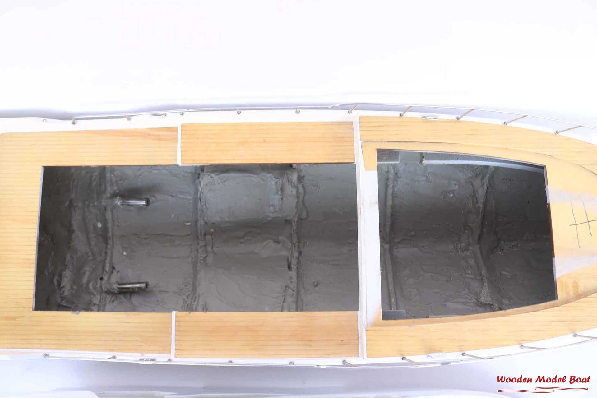 Azimut 70 RC Motor Yatch Model (2) Wooden Model Boat Handicraft