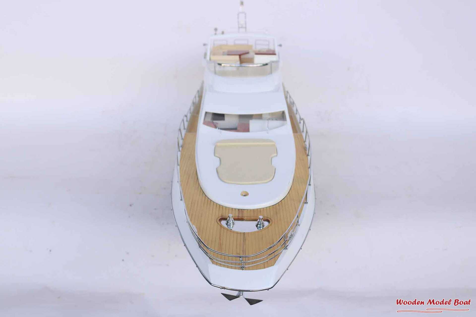Azimut 70 RC Motor Yatch Model (7) Wooden Model Boat Handicraft