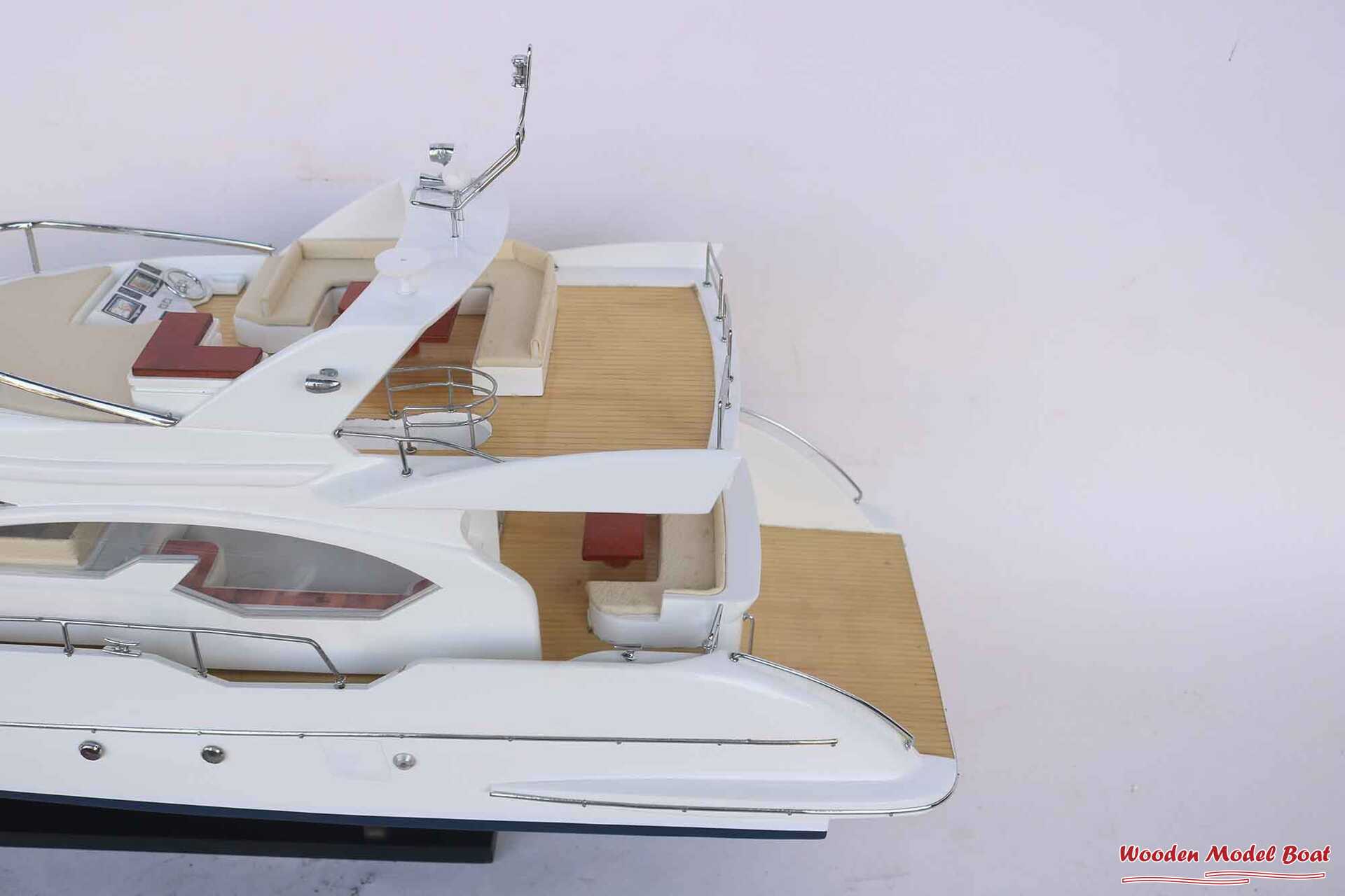 Azimut 70 RC Motor Yatch Model (9) Wooden Model Boat Handicraft