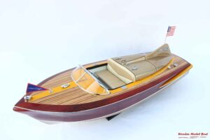 Chris Craft Cobra 1955 Speed Boat Model 3 WOODEN MODEL BOAT HANDICRAFT