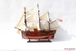 Hm Bark Endeavour Tall Ship Model 10 Wooden Model Boat Handicraft