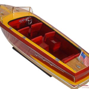 1959 Chris Craft Continental Speed Boat Model 37 2 Wooden Model Boat Handicraft