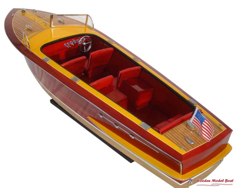 1959 Chris Craft Continental Speed Boat Model 37 2 Wooden Model Boat Handicraft