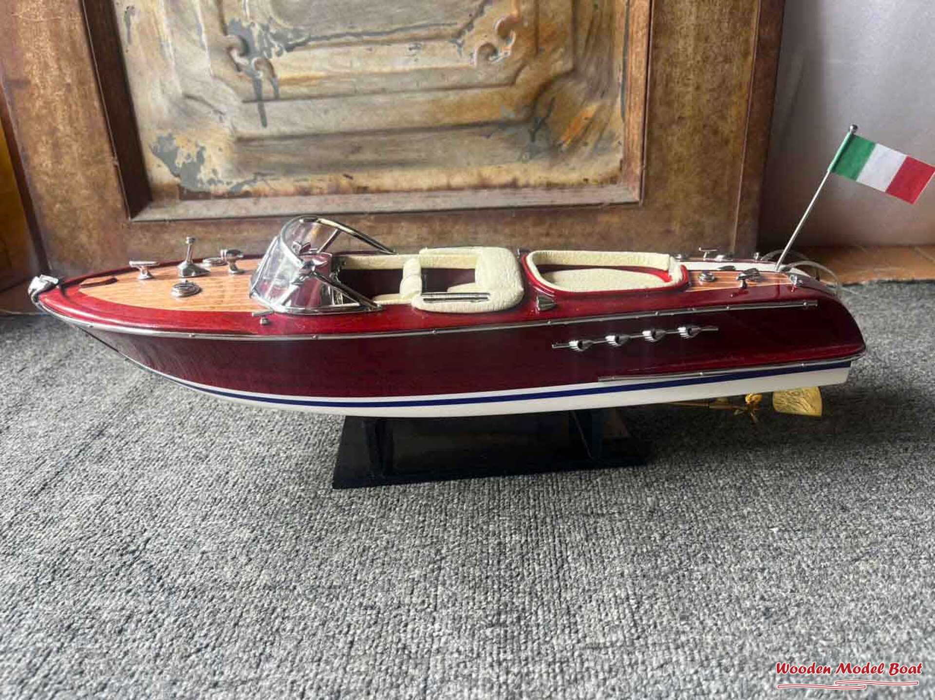 Cream – Colored Riva Aquarama Ship Model