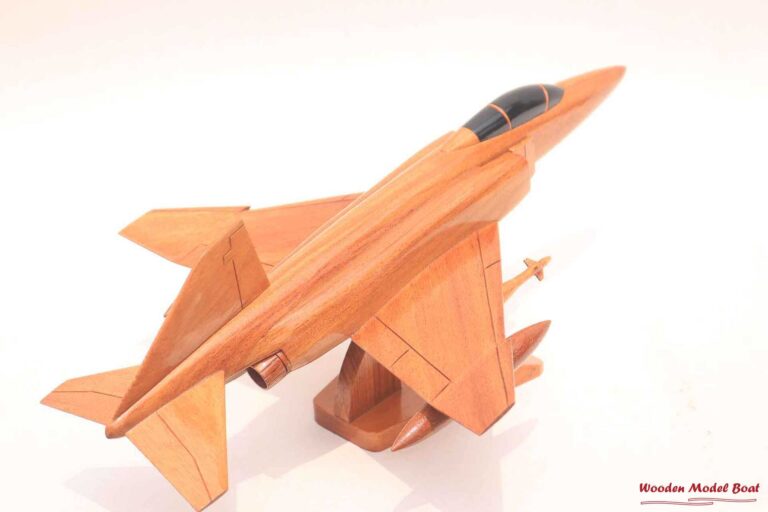 F-22 Rapier Raptor Natural Wood Airplane Model 17"