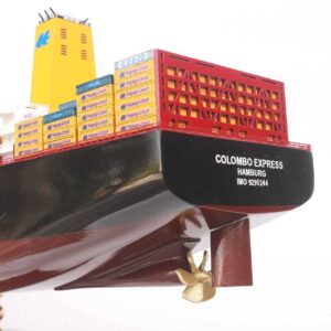 Hapag Lloyd Colombo Express Container Ship Model 1 Wooden Model Boat Handicraft