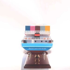 Macstar Lines Ninh Binh Container Ship Model 2 Wooden Model Boat Handicraft