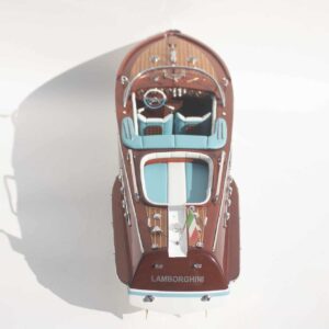 Super Riva Lamborghini Speed Boat Model 1 Wooden Model Boat Handicraft
