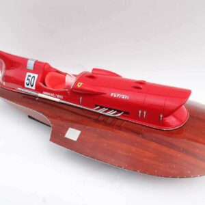 Ferrari Hydroplane 1954 Speed Boat Model 1 Wooden Model Boat Handicraft