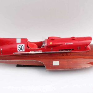 Ferrari Hydroplane 1954 Speed Boat Model 2 Wooden Model Boat Handicraft