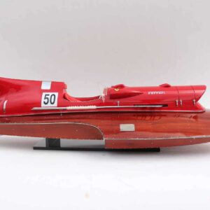 Ferrari Hydroplane 1954 Speed Boat Model 3 Wooden Model Boat Handicraft