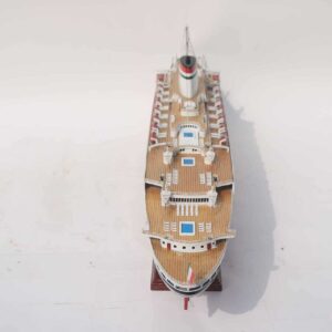 Ss Andrea Doria Ocean Liner Model 1 Wooden Model Boat Handicraft