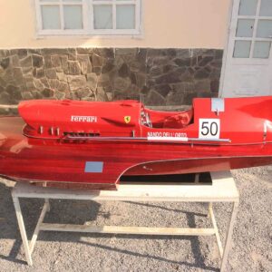 Ferrari Hydroplane 1954 XXL Boat Model 1 Wooden Model Boat Handicraft