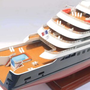 Ponant Explorer Cruise Ship Model 1 Wooden Model Boat Handicraft
