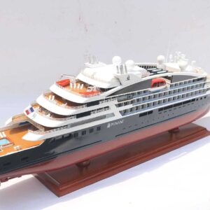 Ponant Explorer Cruise Ship Model 2 Wooden Model Boat Handicraft