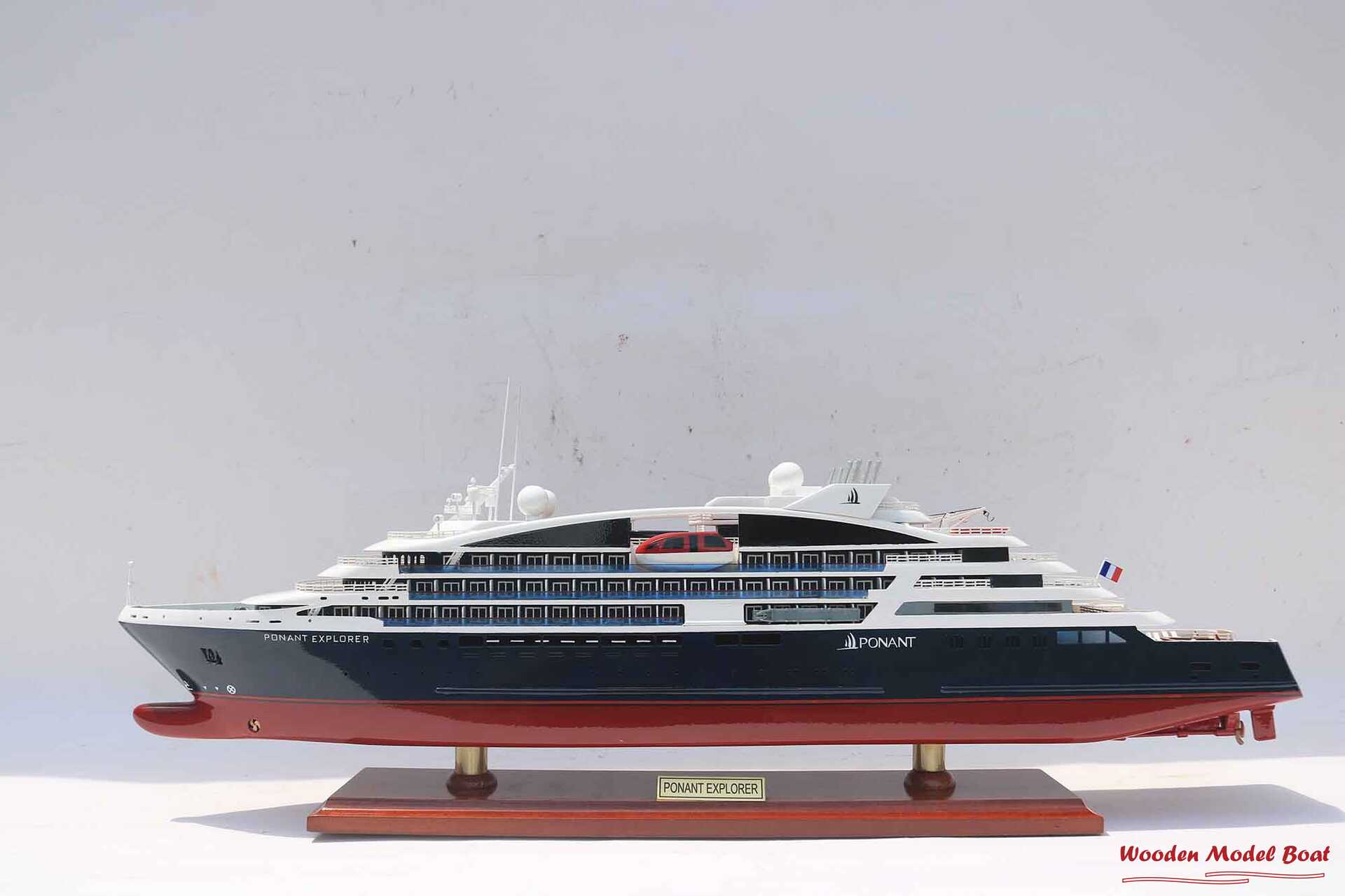 Ponant Explorer Ocean Liner Model (14) Wooden Model Boat Handicraft Ponant Explorer Ocean Liner Model 14 Wooden Model Boat Handicraft