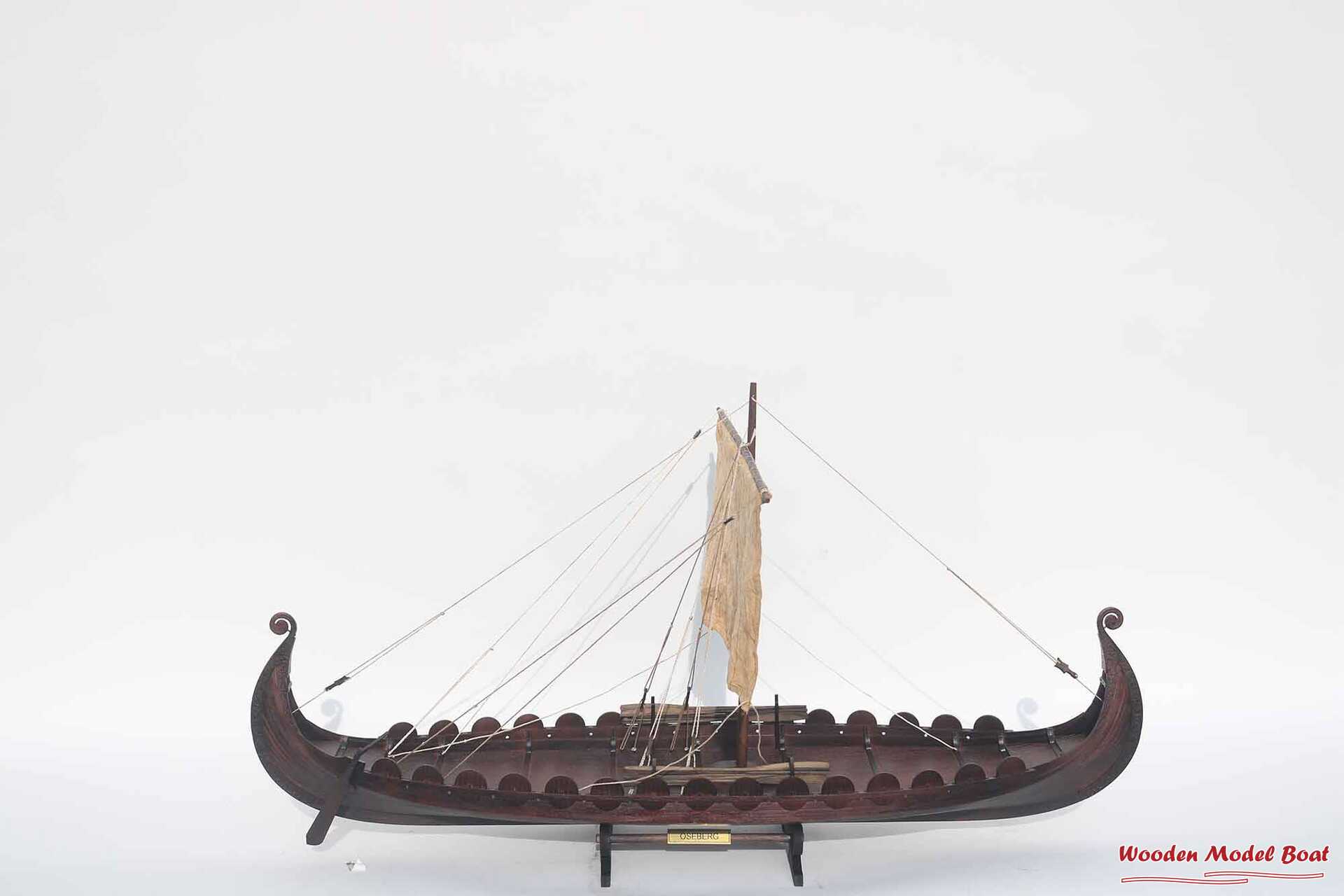 Oseberg Viking Ship Model – Clinker Built 33.8″