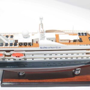 SeaDream II Cruise Ship Model 3 Wooden Model Boat Handicraft