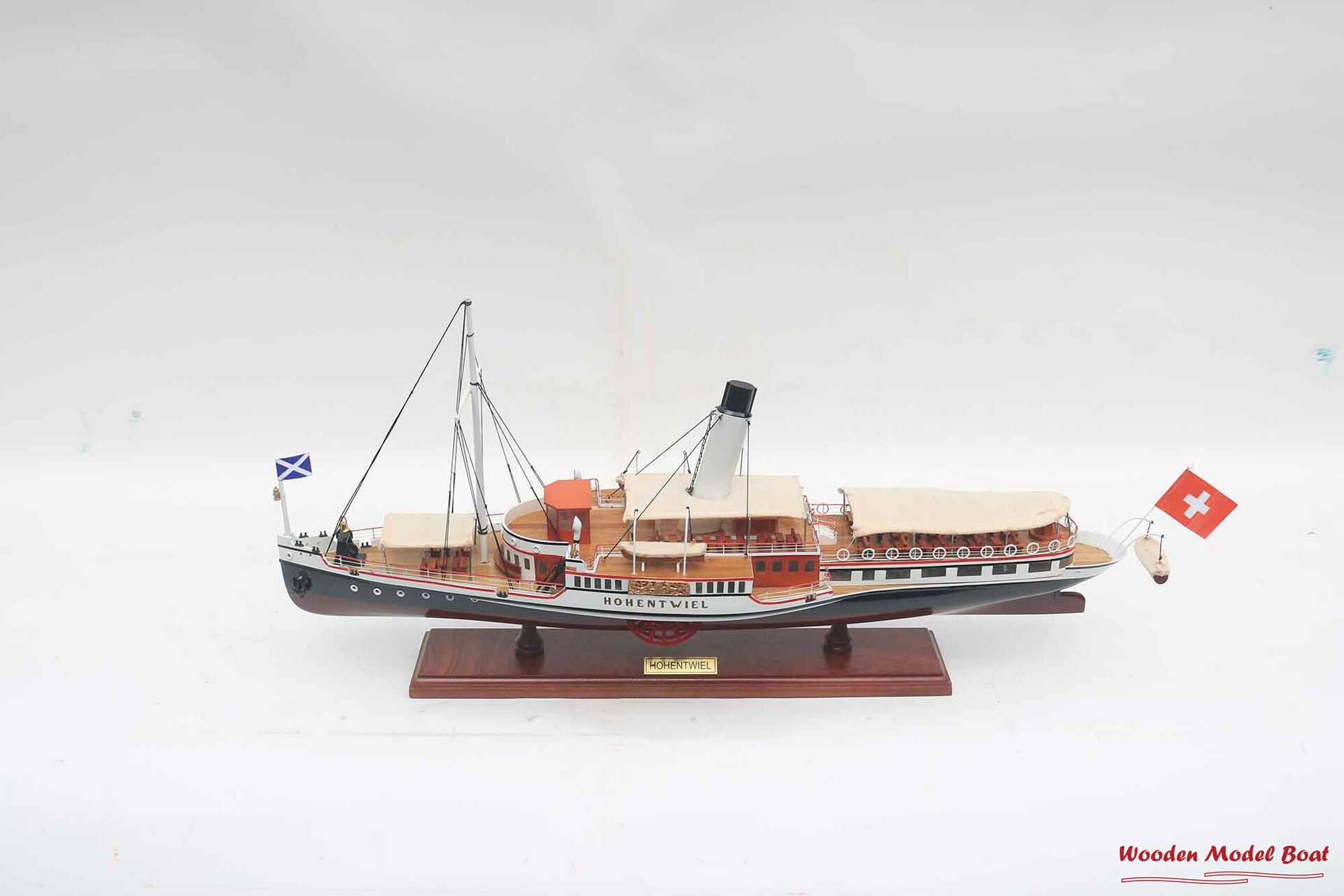 Hohentwiel Paddle Steamer Ship Model 29.13″