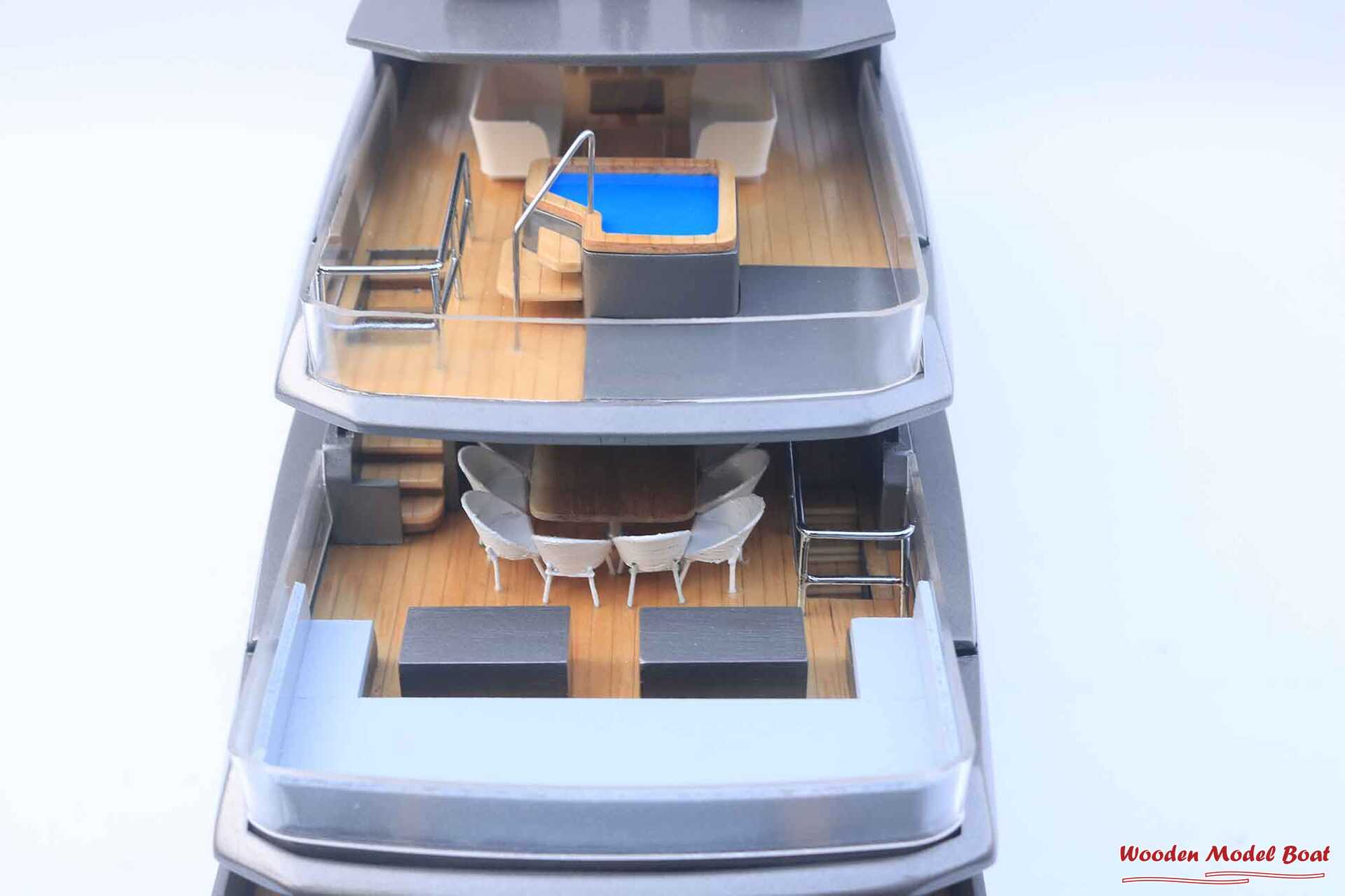 Orion One Motor Yatch Model (2) Wooden Model Boat Handicraft Orion One Motor Yatch Model 2 Wooden Model Boat Handicraft