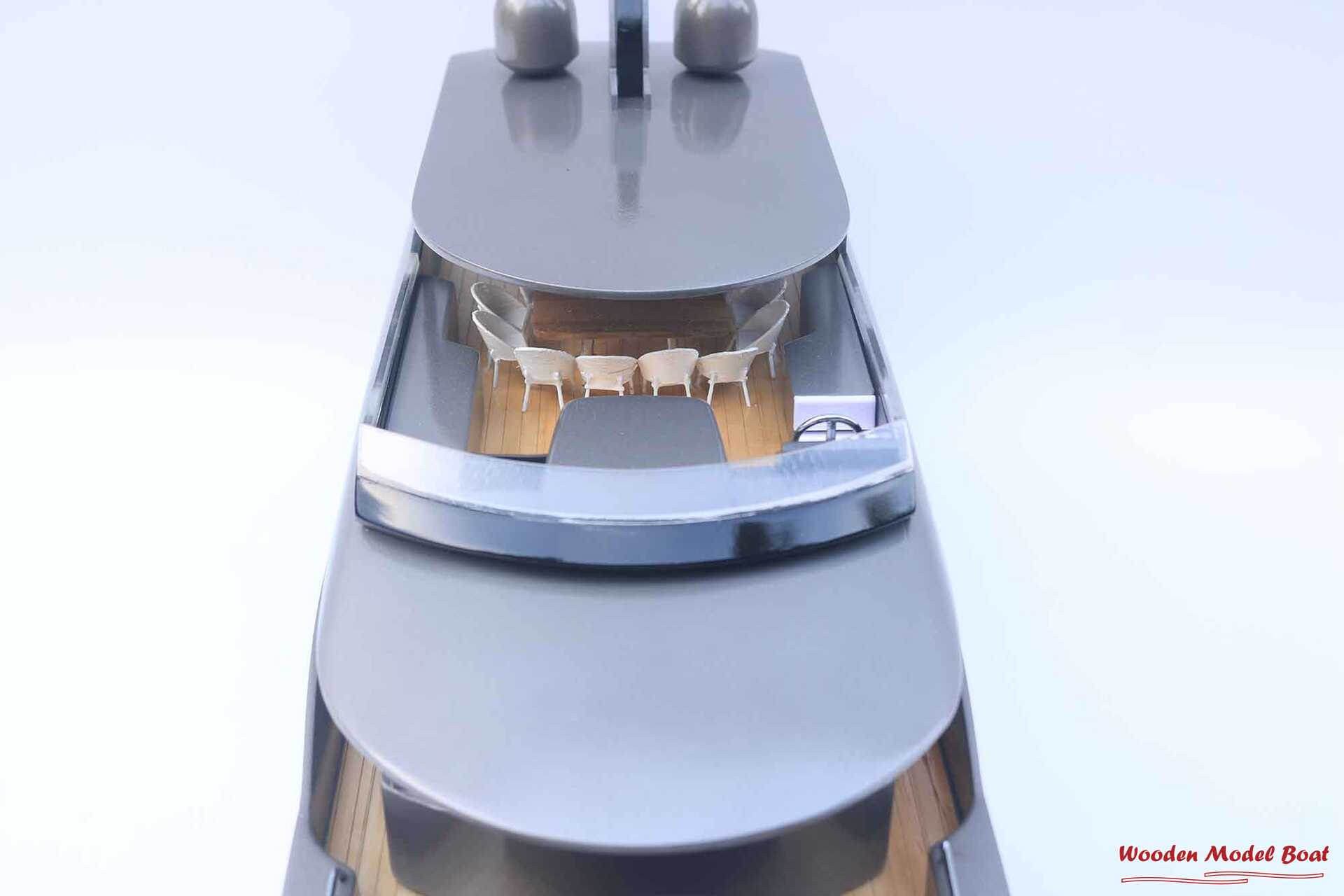 Orion One Motor Yatch Model (4) Wooden Model Boat Handicraft Orion One Motor Yatch Model 4 Wooden Model Boat Handicraft