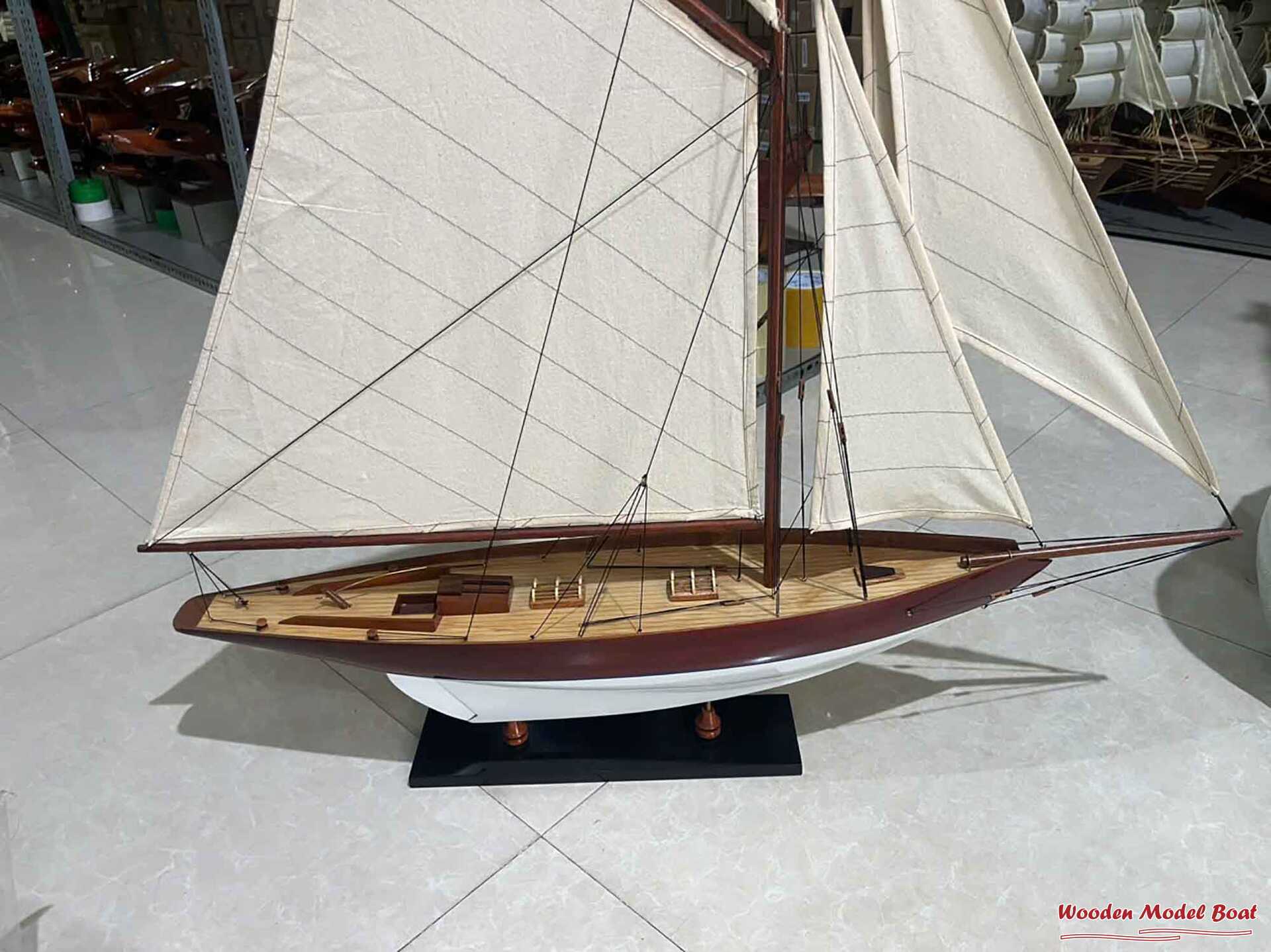 Penduick Ship Model - Painted White (6) Wooden Model Boat Handicraft Penduick Ship Model Painted White 6 Wooden Model Boat Handicraft