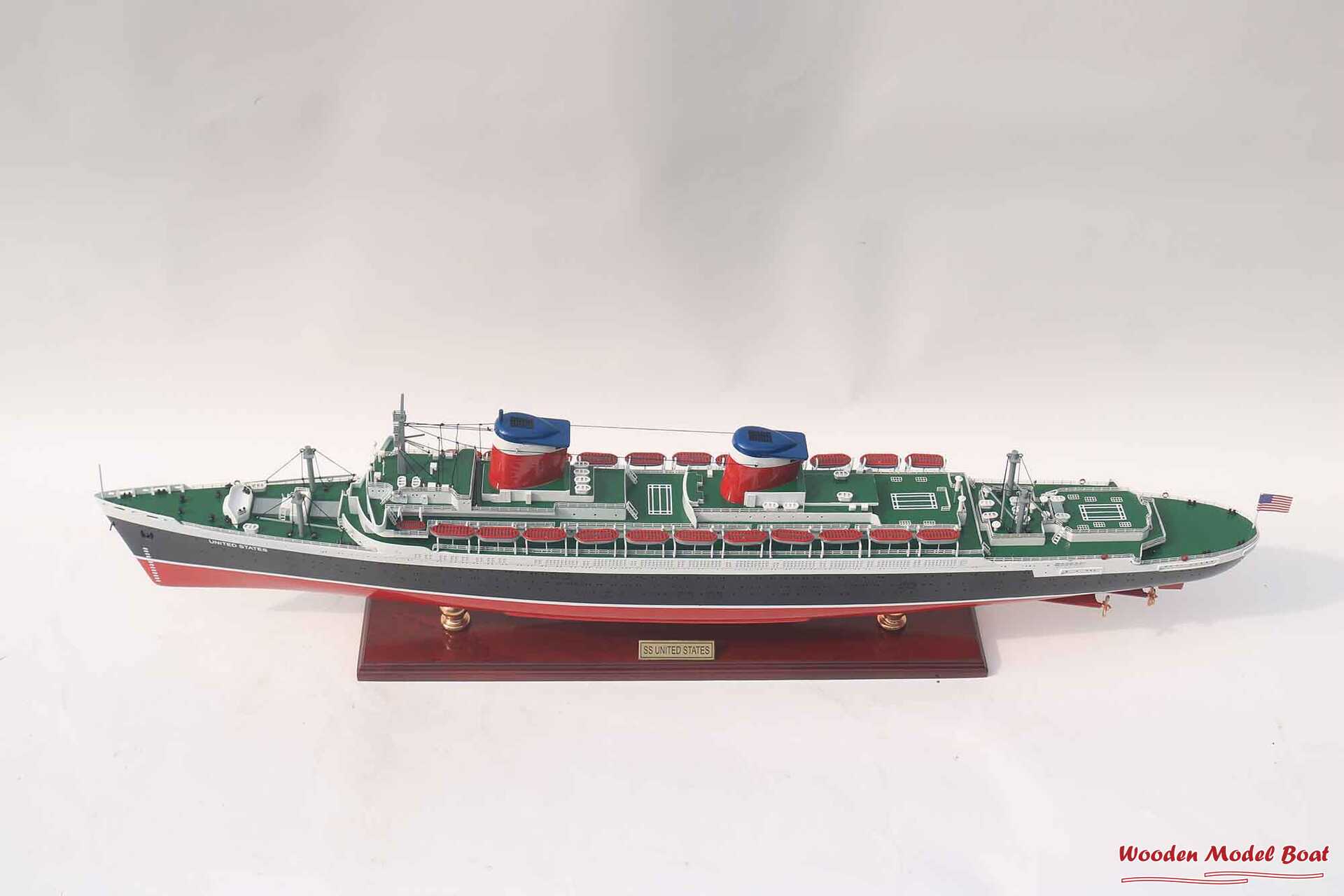 Ss United States Ocean Liner Model (12) Wooden Model Boat Handicraft Ss United States Ocean Liner Model 12 Wooden Model Boat Handicraft