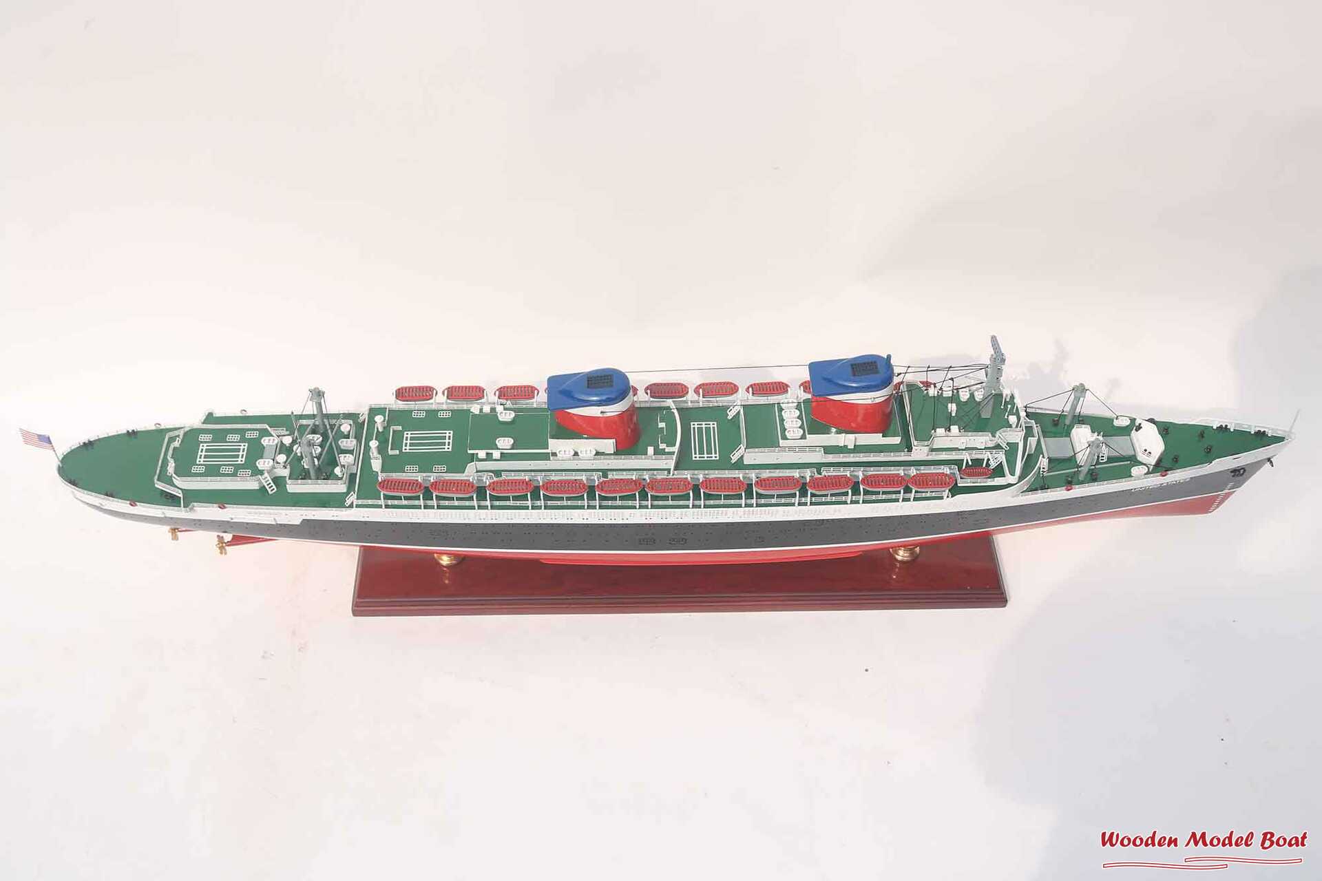Ss United States Ocean Liner Model (6) Wooden Model Boat Handicraft Ss United States Ocean Liner Model 6 Wooden Model Boat Handicraft