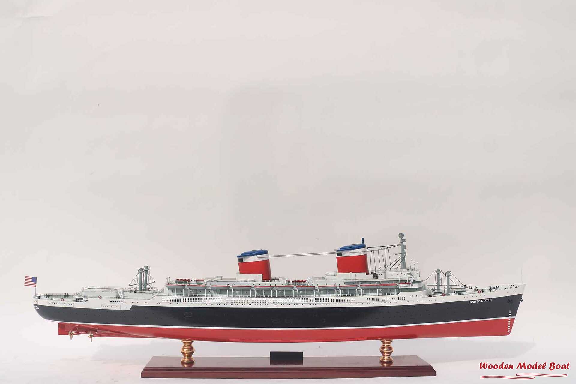 Ss United States Ocean Liner Model (7) Wooden Model Boat Handicraft Ss United States Ocean Liner Model 7 Wooden Model Boat Handicraft