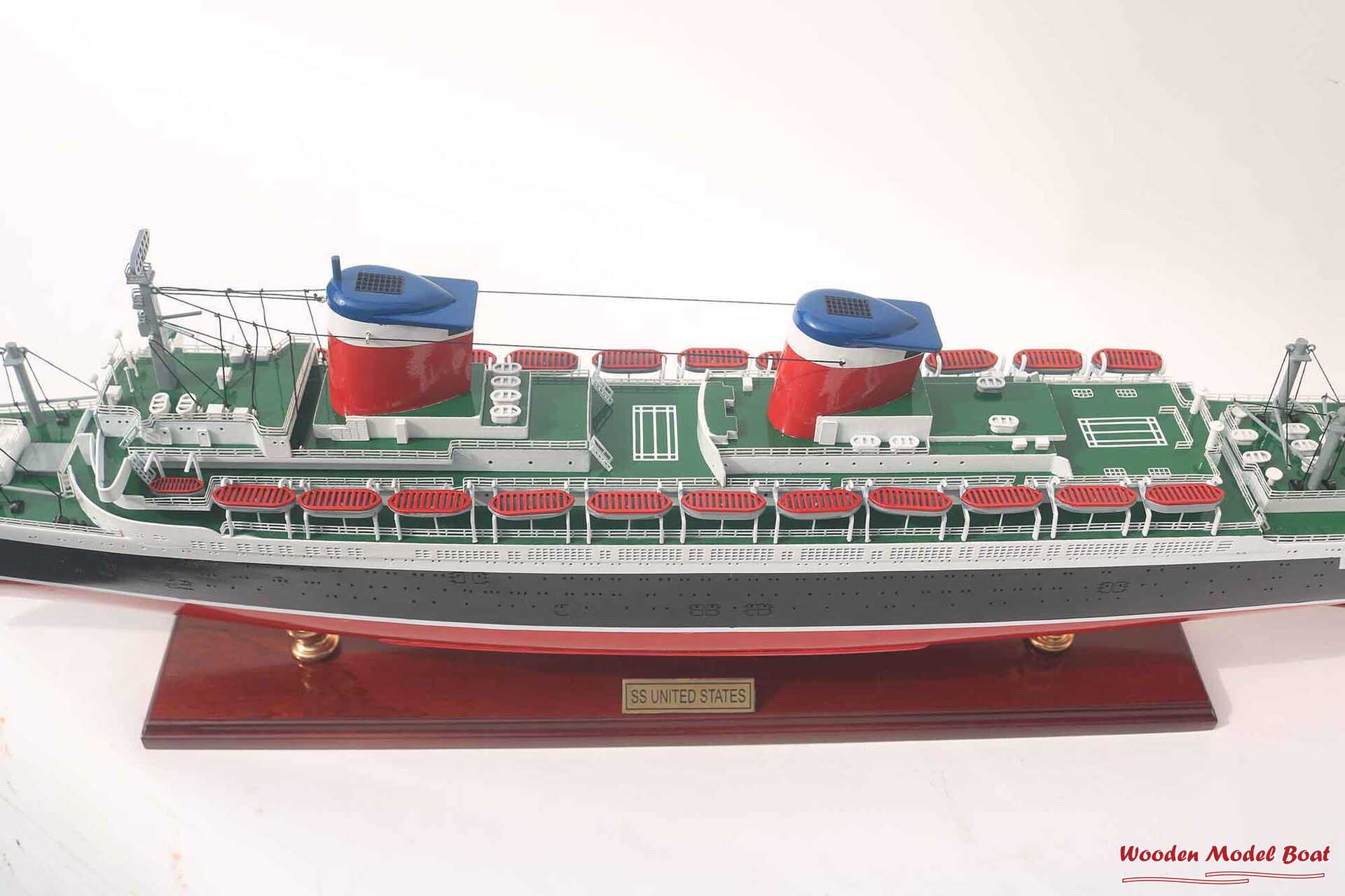 Ss United States Ocean Liner Model (9) Wooden Model Boat Handicraft Ss United States Ocean Liner Model 9 Wooden Model Boat Handicraft