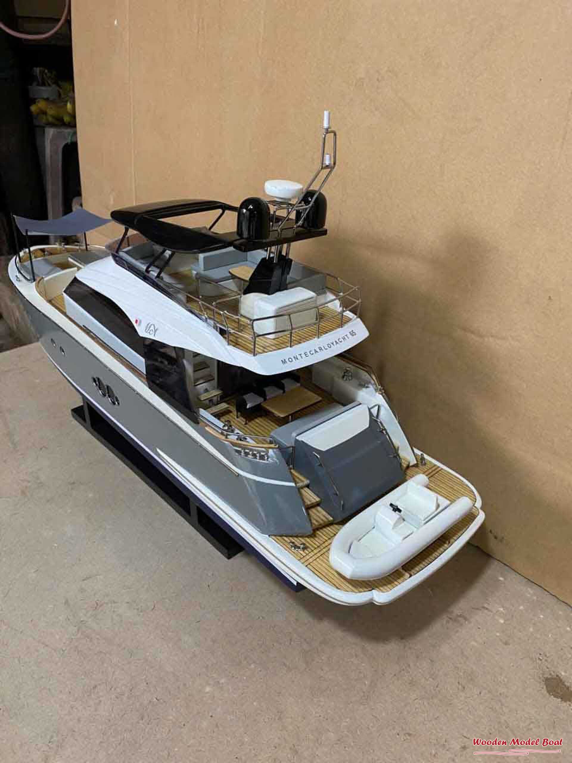 Monte Carlo Yachts MCY 65 2018 - Custome Make (11) Wooden Model Boat Handicraft Monte Carlo Yachts MCY 65 2018 Custome Make 11 Wooden Model Boat Handicraft
