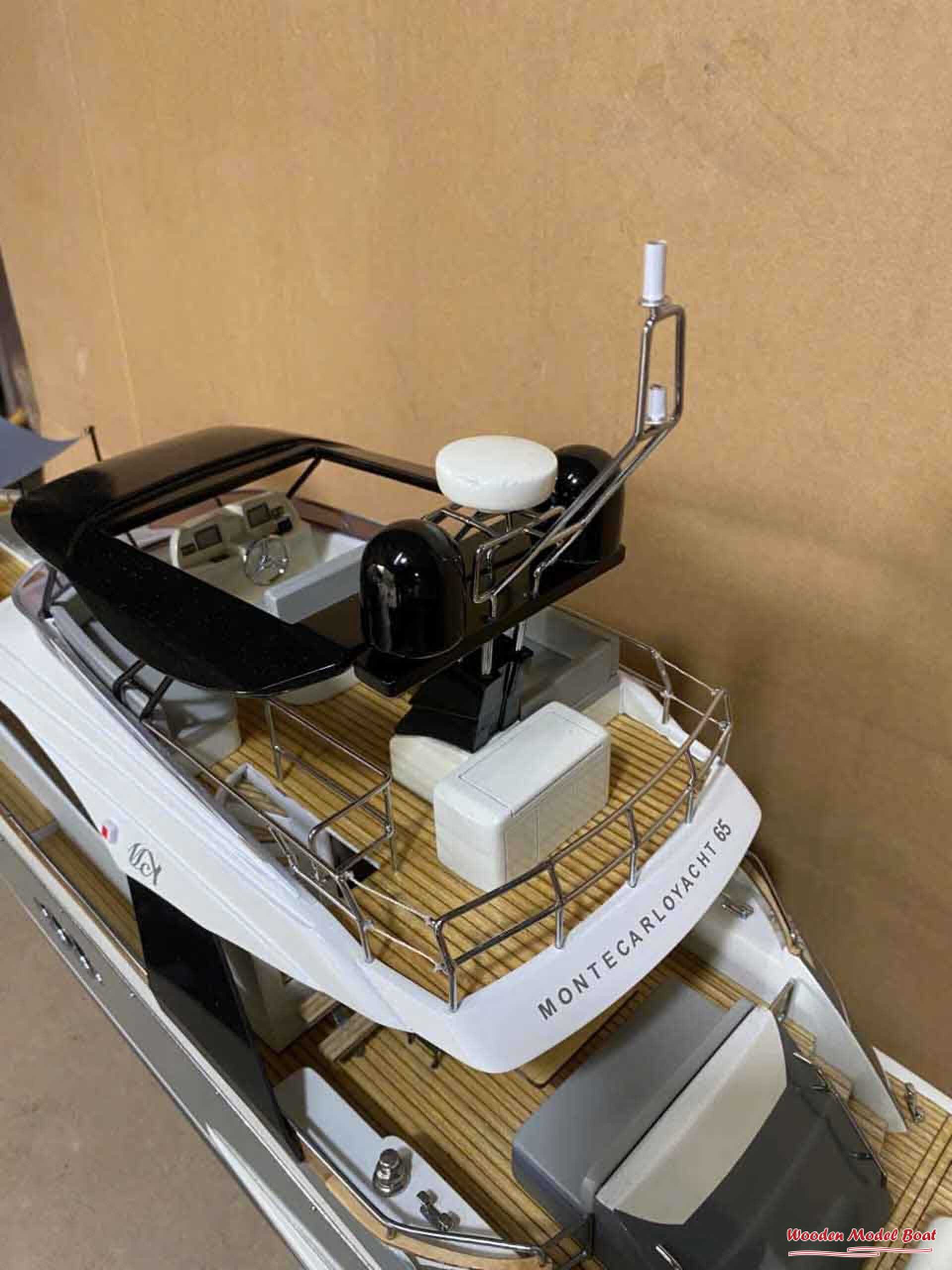 Monte Carlo Yachts MCY 65 2018 - Custome Make (2) Wooden Model Boat Handicraft Monte Carlo Yachts MCY 65 2018 Custome Make 2 Wooden Model Boat Handicraft
