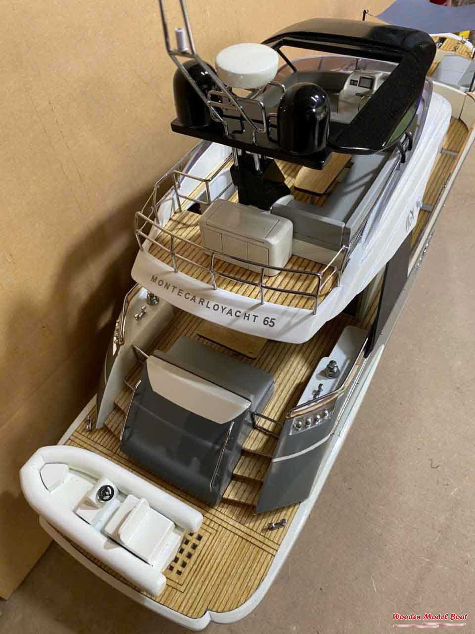 Monte Carlo Yachts MCY 65 2018 - Custome Make (9) Wooden Model Boat Handicraft Monte Carlo Yachts MCY 65 2018 Custome Make 9 Wooden Model Boat Handicraft